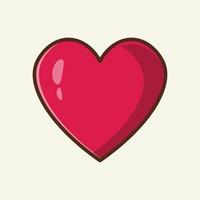 Love or heart cartoon icon vector illustration