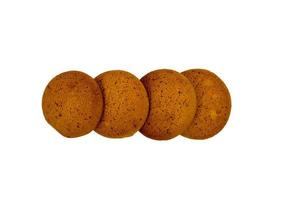 Oatmeal cookies isolated photo