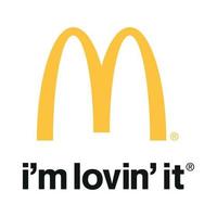 McDonald's - i'm lovin' it on transparent white background vector