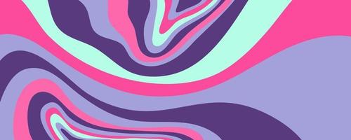 Wave y2k background for retro design. Liquid groovy marble pink background. Purple y2k pattern in modern style pink. Psychedelic retro wave wallpaper vector