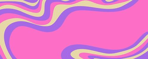 Wave y2k background for retro design. Liquid groovy marble pink background. Purple y2k pattern in modern style pink. Psychedelic retro wave wallpaper vector