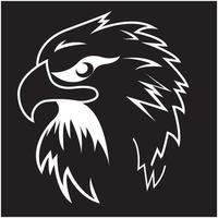 diseño de logotipo y halcón de pájaro, icono de vector de emblema de insignia de águila o halcón