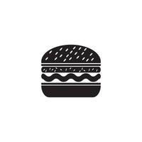 ilustración de icono de vector de logotipo de hamburguesa