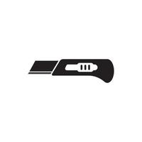 cutter knife - stationery icon vector