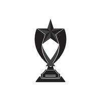 Trophy icon logo vector