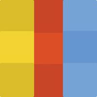 Rubik Cube Flat Flat Icon vector