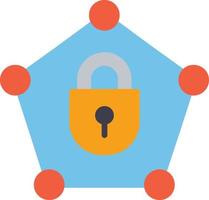 Private Network Flat Icon vector