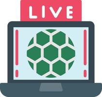 Live Match Flat Icon vector