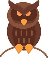 Owl Flat Icon vector