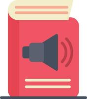 Audio Book Flat Icon vector