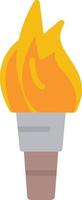 Torch Flat Icon vector