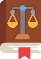 Law Book Flat Icon vector