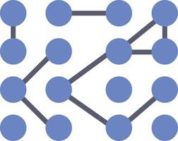 icono plano de datos no estructurados vector