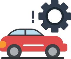 Car Setting Flat Icon vector