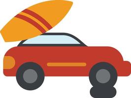 Puncture Car Flat Icon vector