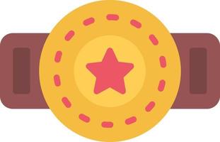Champion Belt Flat Icon vector