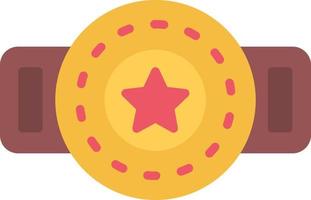 Champion Belt Flat Icon vector