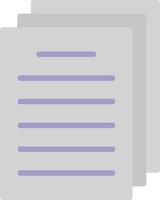 Document Flat Icon vector