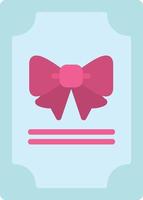 Birthday Card Flat Icon vector