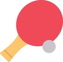 icono plano plano de ping pong vector