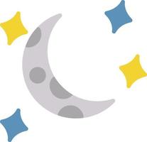 Moon Flat Icon vector