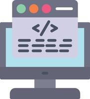 Coding  Flat Icon vector