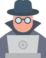 Hacker Flat Icon vector
