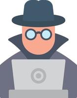 Hacker Flat Icon vector