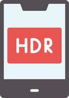 Hdr Flat Icon vector