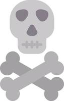 Death Skull Flat Icon vector