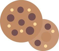 icono plano de galletas vector