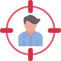 Target Audience  Flat Icon vector