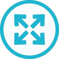 Expand Arrow Flat Icon vector