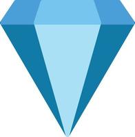 icono plano de diamante vector