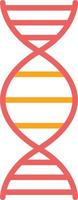 Dna Flat Icon vector