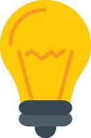 Light Bulb Flat Icon vector