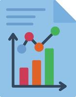 Bar Chart  Flat Icon vector