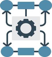 Algorithm Flat Icon vector