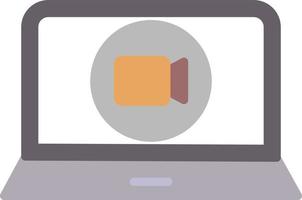 Video Call Flat Flat Icon vector