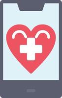 M Health Flat Icon vector