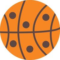 icono plano de baloncesto vector