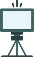 Led Light Flat Icon vector