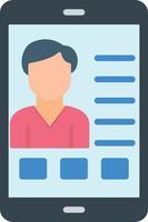 User Account Flat Icon vector