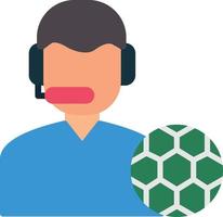 Commentator Flat Icon vector