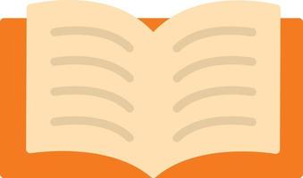 Reading Book Flat Flat Icon vector