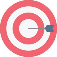 Target Flat Flat Icon vector