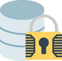 Database Flat Icon vector