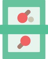 Table Tennis Flat Icon vector