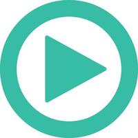 Play Button Flat Icon vector