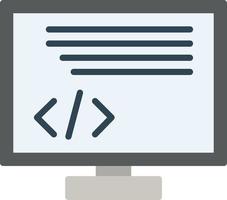 Programing Flat Icon vector